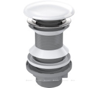 Донный клапан Aquanet click-clack 1 1/4 белый пластик/керамика 342071