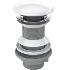 Донный клапан Aquanet click-clack 1 1/4 белый пластик/керамика 342071