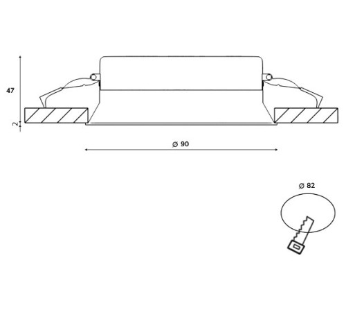 Встраиваемый светильник DesignLed WL-BQ 00-00005650