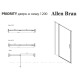 Душевая дверь в нишу Allen Brau Priority 1200 мм стекло Optiwhite серебро 3.31008.BA