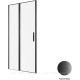 Душевая дверь Allen Brau Priority 1200 мм стекло Optiwhite черный брашированный алюминий 3.31033.BBA