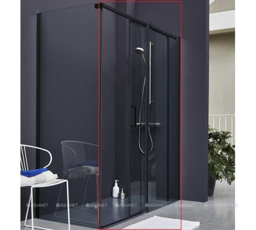 Душевая дверь Jacob Delafon Contra 120х195 см раздвижная черный профиль E22C120-BL