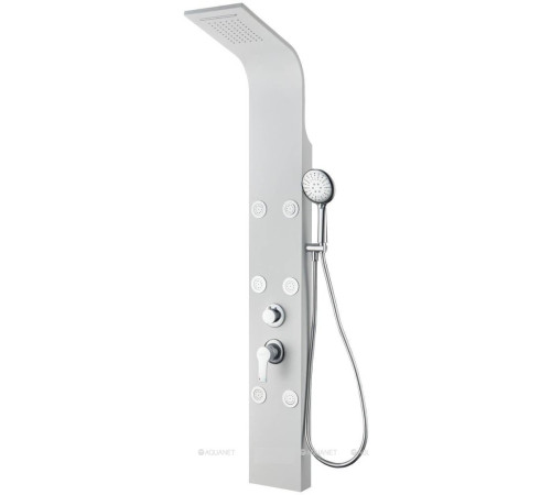 Душевая панель Aquanet Galaxy White с водопадом и 6 форсунками матовый белый 00209999