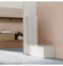 Душевая шторка на ванну Vincea 1000х1450 мм хром стекло прозрачное VSB-1E100CL