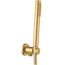 Душевой набор Paffoni Tondo лейка с держателем-шланговым подсоединением 1500 мм медовое золото ZDUP094HG