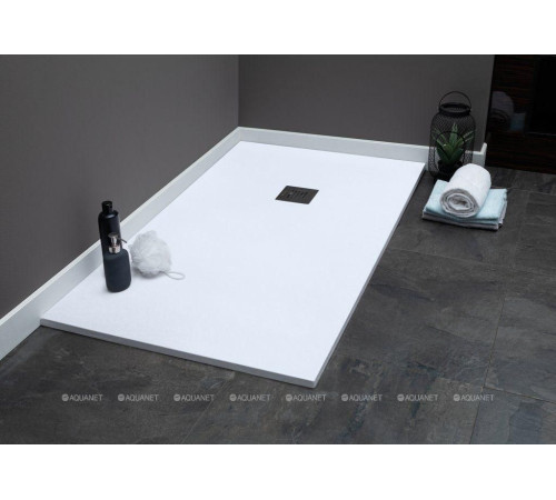 Душевой поддон Aquanet Pleasure NEW 1600х800х30 мм белый камень без сифона 00256307