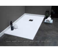 Душевой поддон Aquanet Pleasure NEW 1600х900х30 мм белый камень без сифона 00256308