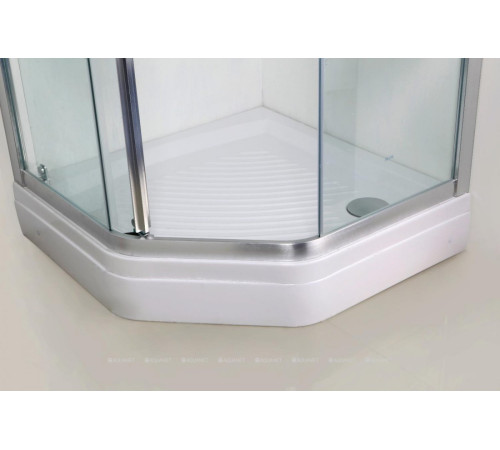 Поддон душевой Bravat P39B пятиугольный 900х900х160 мм с сифоном P39B