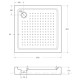 Душевой поддон Cezares Tray 90х90х15 см акриловый без сифона TRAY-A-A-90-15-W0