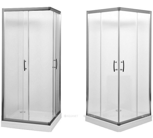 Душевое ограждение Aquanet Alfa Cube 1000х1000х2000 мм стекло прозрачное хром NAA1142