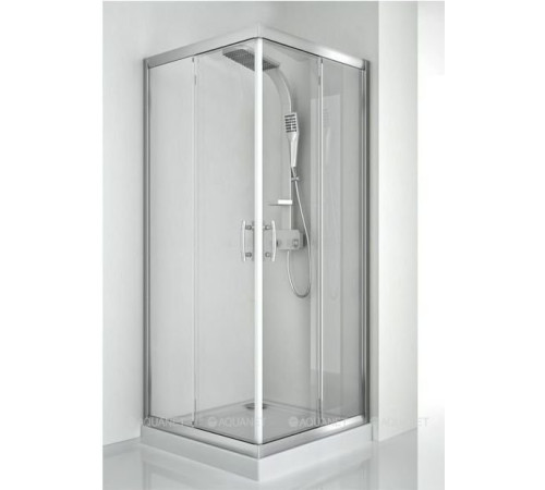 Душевое ограждение Aquanet Alfa Cube 1000х1000х2000 мм стекло прозрачное хром NAA1142