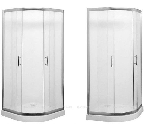 Душевой уголок Aquanet Alfa 1000х1000х2000 мм R550 стекло прозрачное хром NAA2142