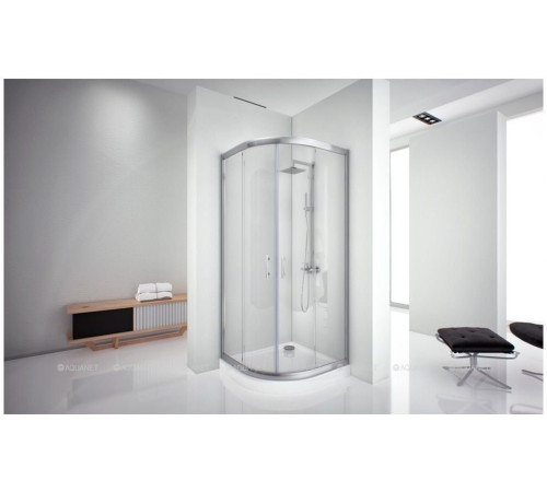 Душевой уголок Aquanet Alfa 1000х1000х2000 мм R550 стекло прозрачное хром NAA2142