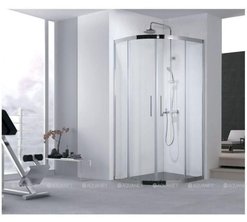 Душевой уголок Aquanet Delta 900x900x2000 мм R550 прозрачное стекло 8 мм NPE2142