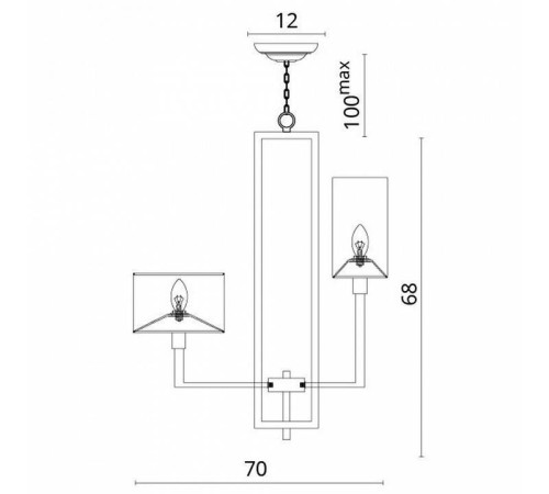 Подвесная люстра Divinare Porta 5933/01 LM-8