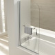 Шторка на борт ванны Jacob Delafon Odeon Up 80x145 см с полотенцедержателем хром E4932-GA