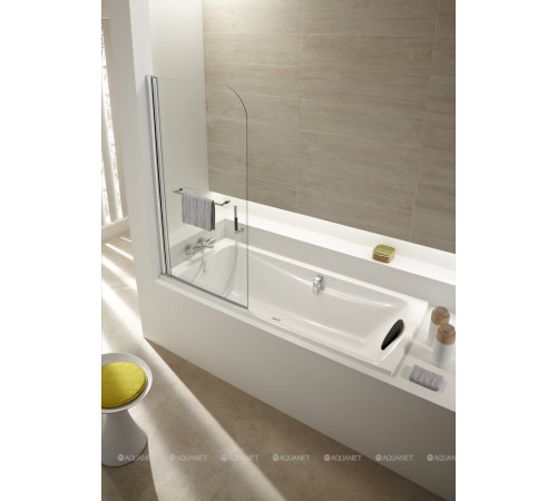 Шторка на борт ванны Jacob Delafon Odeon Up 80x145 см с полотенцедержателем хром E4932-GA