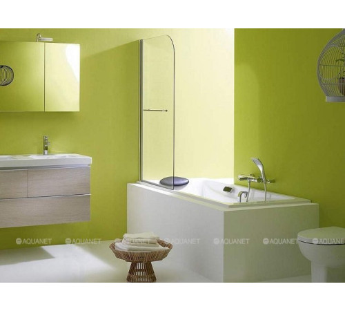 Шторка на борт ванны Jacob Delafon Odeon Up 80x145 см с полотенцедержателем хром E4932-GA