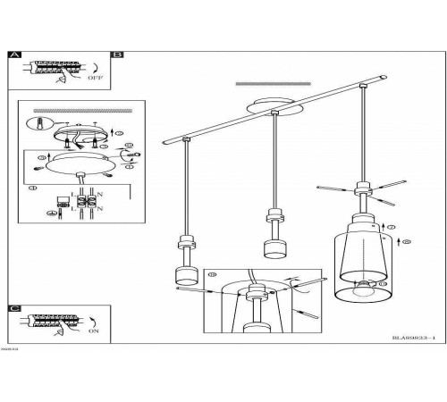 Подвесной светильник Eglo ПРОМО Pinto 89833