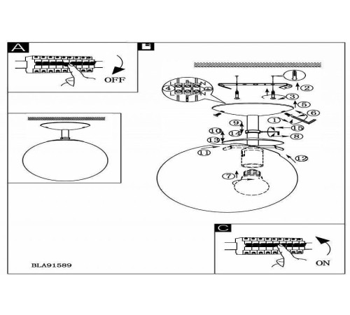 Светильник на штанге Eglo ПРОМО Rondo 91589