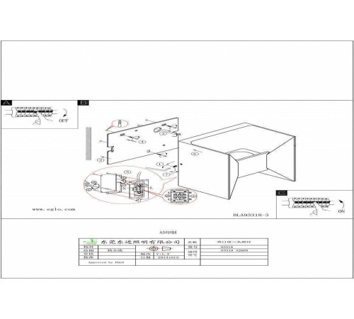 Накладной светильник Eglo ПРОМО Morino 93319