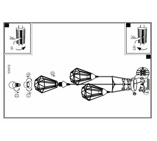 Подвесной светильник Eglo ПРОМО Tarbes 94191