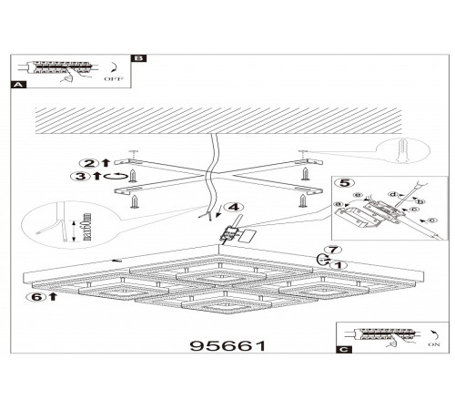 Накладной светильник Eglo Fradelo 95661