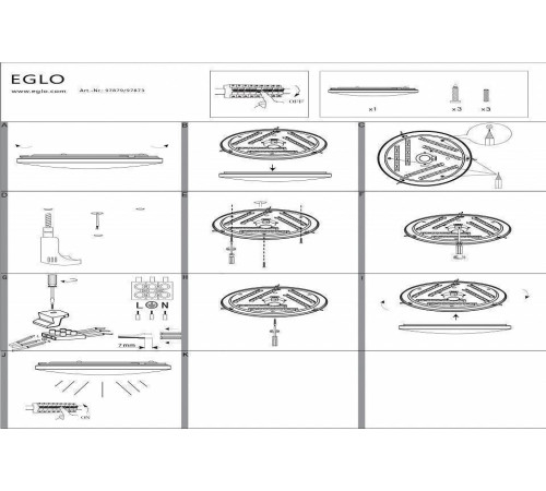 Накладной светильник Eglo ПРОМО Frania-S 97879