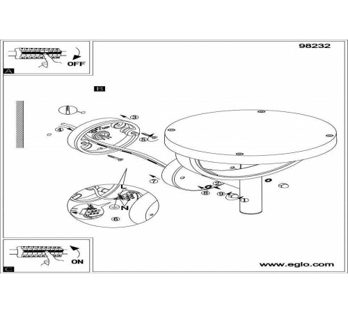Светильник на штанге Eglo ПРОМО Francari 98232