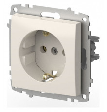 Розетка с заземлением, без рамки Elbi Eleсtriс Zena Vega 609-010200-217