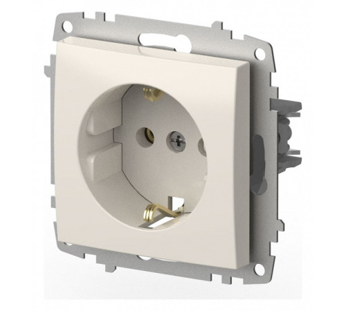 Розетка с заземлением, без рамки Elbi Eleсtriс Zena Vega 609-010200-217