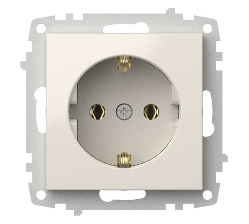 Розетка с заземлением, без рамки Elbi Eleсtriс Zena Vega 609-010200-217
