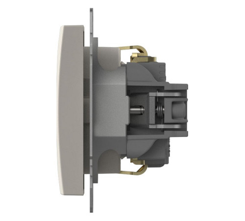 Розетка с заземлением, без рамки Elbi Eleсtriс Zena Vega 609-010200-217