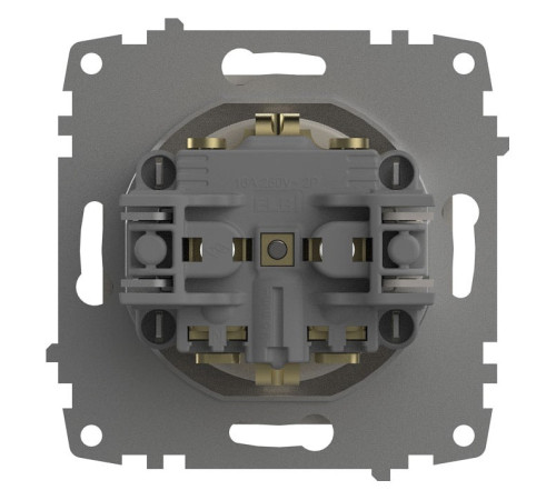 Розетка с заземлением, без рамки Elbi Eleсtriс Zena Vega 609-010200-217