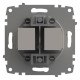 Розетка двойная Ethernet RJ-45 без рамки Elbi Eleсtriс Zena Vega 609-010200-248