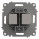 Розетка двойная RJ-12 и Ethernet RJ-45, без рамки Elbi Eleсtriс Zena Vega 609-010200-249