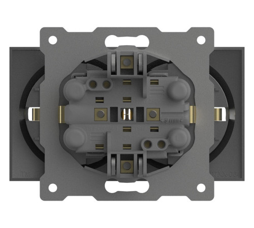 Розетка двойная с заземлением, без рамки Elbi Eleсtriс Zena Vega 609-011000-907