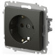 Розетка с заземлением, без рамки Elbi Eleсtriс Zena Vega 609-011100-217