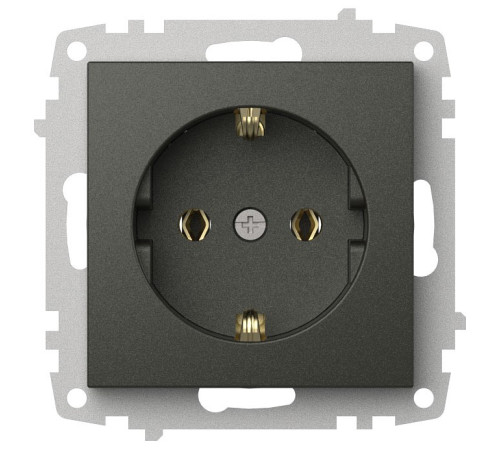 Розетка с заземлением, без рамки Elbi Eleсtriс Zena Vega 609-011100-217