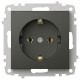 Розетка с заземлением, без рамки Elbi Eleсtriс Zena Vega 609-011100-217