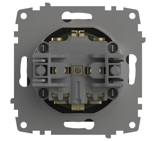 Розетка с заземлением, без рамки Elbi Eleсtriс Zena Vega 609-011100-217