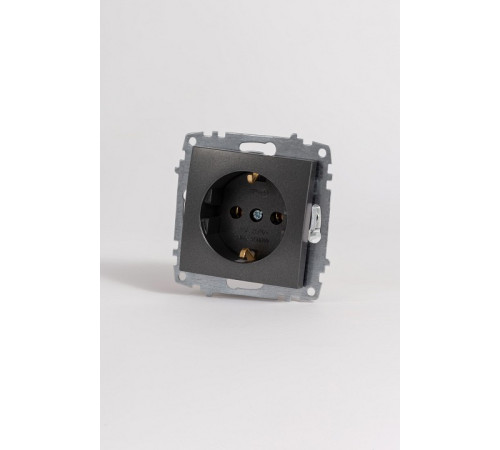 Розетка с заземлением, без рамки Elbi Eleсtriс Zena Vega 609-011100-217