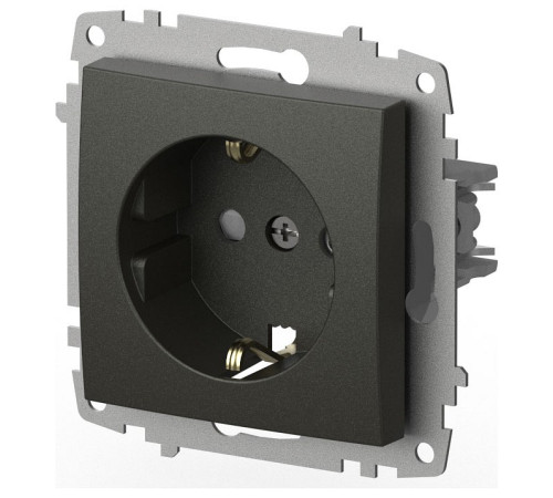 Розетка с заземлением и со шторкой, без рамки Elbi Eleсtriс Zena Vega 609-011100-243