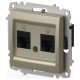Розетка двойная Ethernet RJ-45 без рамки Elbi Eleсtriс Zena Vega 609-011400-248