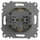 Розетка с заземлением с крышкой, без рамки Elbi Eleсtriс Zena Vega 609-012500-218
