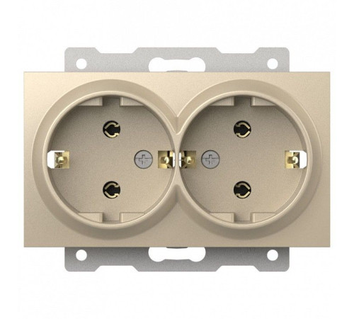 Розетка двойная с заземлением, без рамки Elbi Eleсtriс Zena Vega 609-012500-907