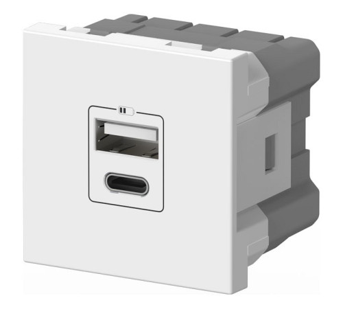 Розетка 2хUSB type A и C без рамки Elbi Eleсtriс Moda Vox 611-040232-335
