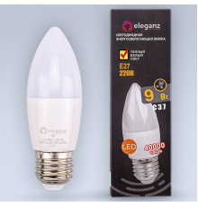 Лампа светодиодная Eleganz  E27 9Вт 3000K 1396