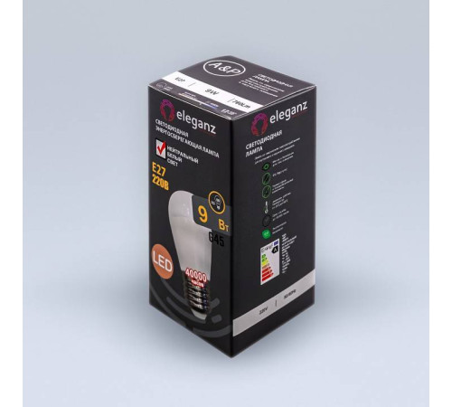 Лампа светодиодная Eleganz E27 9Вт 4500K 1405