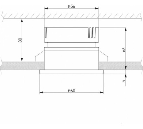 Встраиваемый светильник Elektrostandard Nuta a056781
